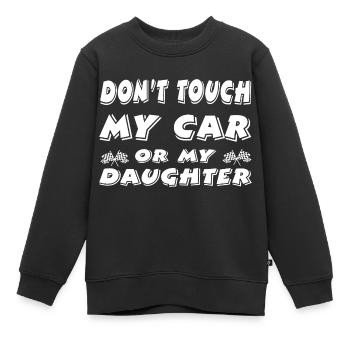 Auto - Kinder Premium Organic Sweatshirt - Schwarz - Vorne - AI Model Kid Female (0cm)