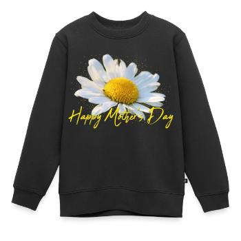 happy mothers day Happy Mother's day - Kinder Premium Organic Sweatshirt - Schwarz - Vorne - AI Model Kid Female (0cm)