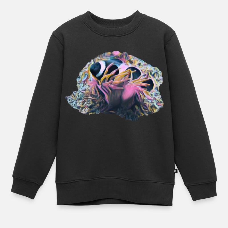 Clownfisch - Kinder Premium Organic Sweatshirt - Schwarz