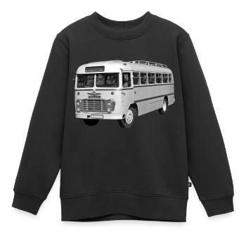 Bus Ikarus 31 Hongrie RDA Ostalgie Oldtimer - Sweat Premium enfant bio - noir - Devant - AI Model Kid Female (0cm)