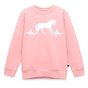 Heartbeat - Étalon Cheval Jument Ross Equestrian - Sweat Premium enfant bio - rose - Devant - AI Model Kid Female (0cm)