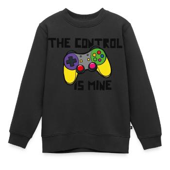 Le contrôle est le mien - Sweat Premium enfant bio - noir - Devant - AI Model Kid Female (0cm)