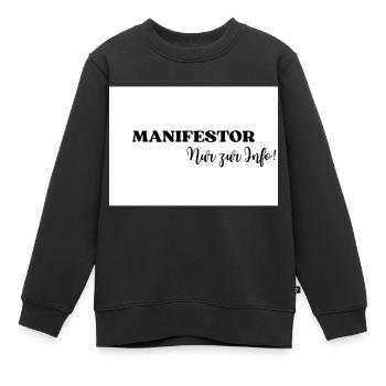 Human Design Energietyp Strategie Manifestor - Kinder Premium Organic Sweatshirt - Schwarz - Vorne - AI Model Kid Female (0cm)