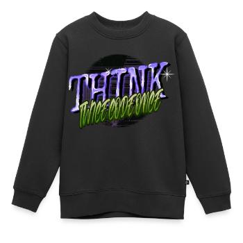 Programmation informatique d’administration - Sweat Premium enfant bio - noir - Devant - AI Model Kid Female (0cm)