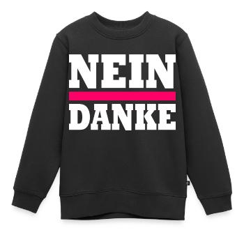 Nein danke - Kinder Premium Organic Sweatshirt - Schwarz - Vorne - AI Model Kid Female (0cm)