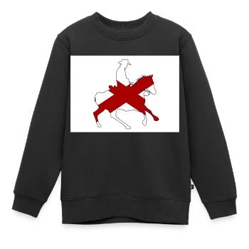 Alabama Staatsflagge Cowboy - Kinder Premium Organic Sweatshirt - Schwarz - Vorne - AI Model Kid Female (0cm)
