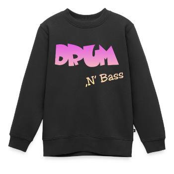 Drum n Bass, Techno, Minimal - Kinder Premium Organic Sweatshirt - Schwarz - Vorne - AI Model Kid Female (0cm)