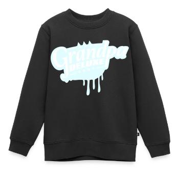 Grand-père Deluxe Meilleur grand-père Grand-père Amour Grand-père Logo de grand-père - Sweat Premium enfant bio - noir - Devant - AI Model Kid Female (0cm)