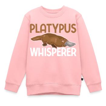 Schnabeltier - Kinder Premium Organic Sweatshirt - Rosa - Vorne - AI Model Kid Female (0cm)