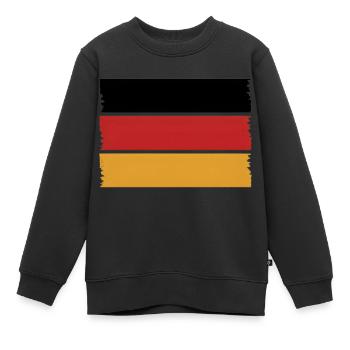 Drapeau Allemagne Allemagne - Sweat Premium enfant bio - noir - Devant - AI Model Kid Female (0cm)