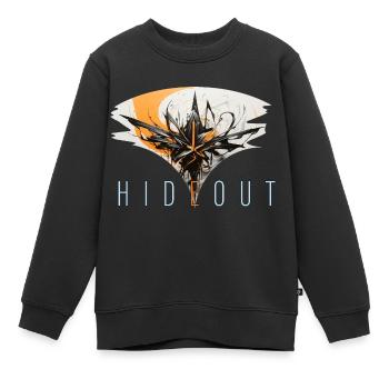hideout - Kinder Premium Organic Sweatshirt - Schwarz - Vorne - AI Model Kid Female (0cm)