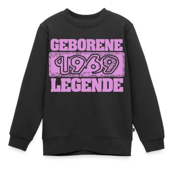 Légendaire 1969 - Sweat Premium enfant bio - noir - Devant - AI Model Kid Female (0cm)