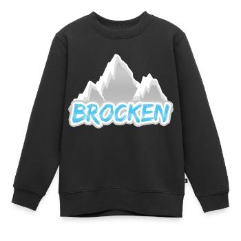 Piece - Kids Premium Organic Sweatshirt - black - Front - AI Model Kid Female (0cm)