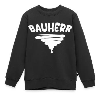 Le métier de constructeur - Sweat Premium enfant bio - noir - Devant - AI Model Kid Female (0cm)
