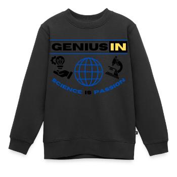 LE GÉNIE EN - Sweat Premium enfant bio - noir - Devant - AI Model Kid Female (0cm)