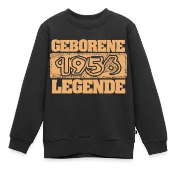 Proverbes 1956 - Sweat Premium enfant bio - noir - Devant - AI Model Kid Female (0cm)