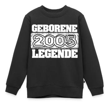Geburtstag 2005 - Kinder Premium Organic Sweatshirt - Schwarz - Vorne - AI Model Kid Female (0cm)