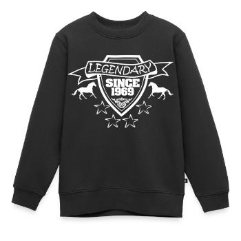 Reitsport 1969 - Kinder Premium Organic Sweatshirt - Schwarz - Vorne - AI Model Kid Female (0cm)