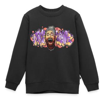 Say Yeah - Kinder Premium Organic Sweatshirt - Schwarz - Vorne - AI Model Kid Female (0cm)
