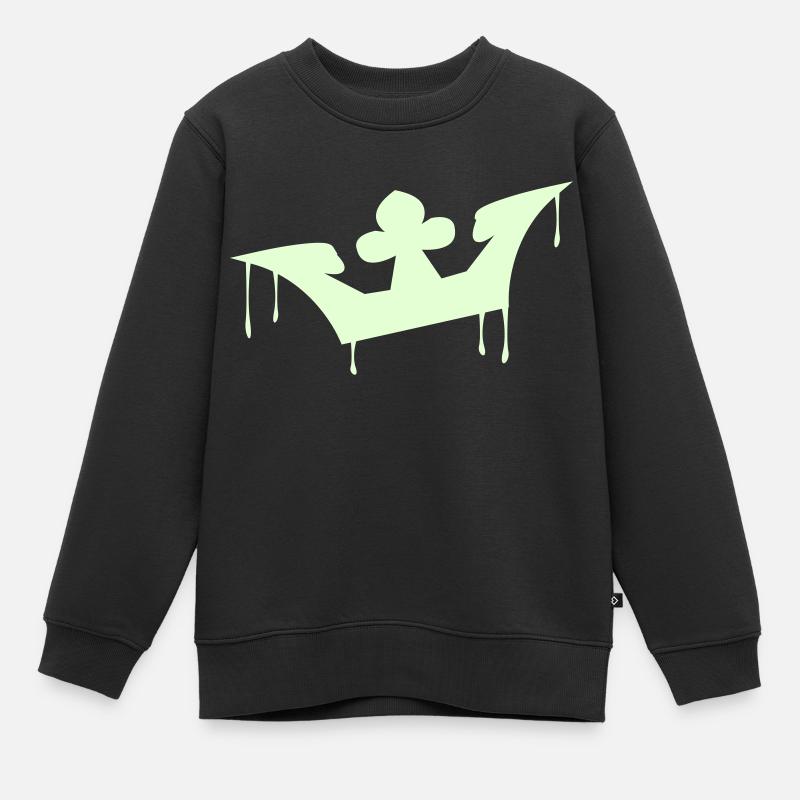 crown - Sweat Premium enfant bio - noir