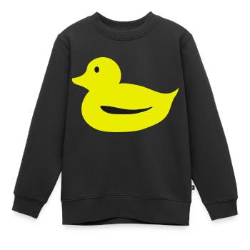 Badeente Ente Quietsche Entchen - Kinder Premium Organic Sweatshirt - Schwarz - Vorne - AI Model Kid Female (0cm)