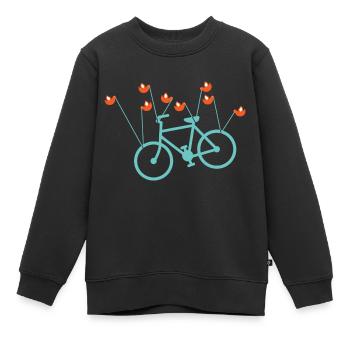 Fail bike - Kids Premium Organic Sweatshirt - black - Front - AI Model Kid Female (0cm)