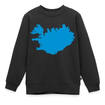 Island - Kinder Premium Organic Sweatshirt - Schwarz - Vorne - AI Model Kid Female (0cm)