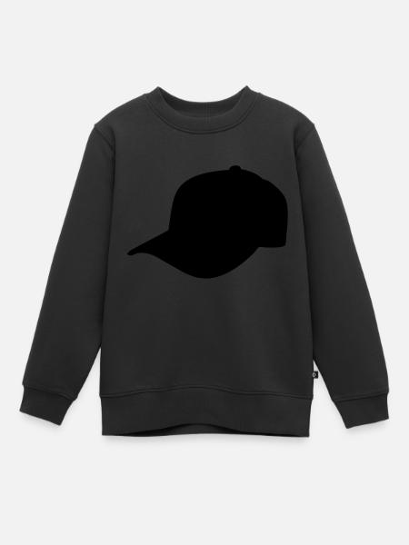 basecap schwarz links - Kinder Premium Organic Sweatshirt - Schwarz