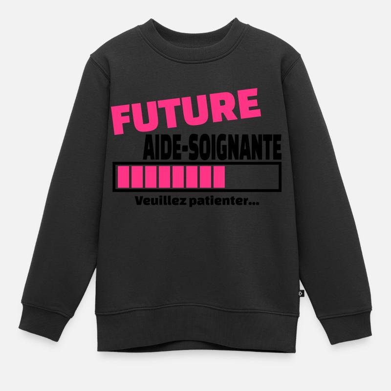 future aide-soignante - Sweat Premium enfant bio - noir