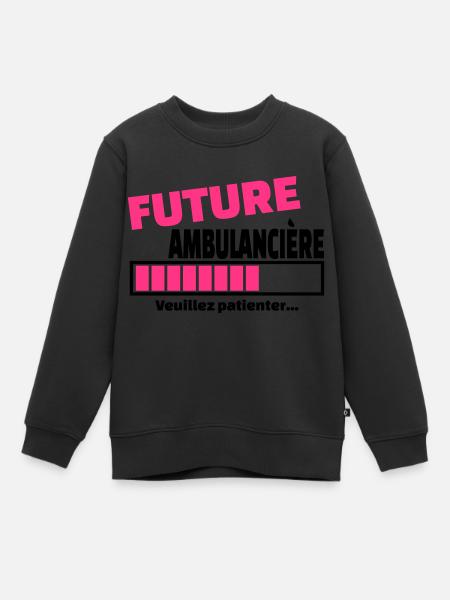 future ambulancière - Sweat Premium enfant bio - noir