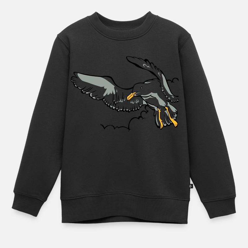 Gull - Sweat Premium enfant bio - noir