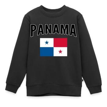 Panama - Kinder Premium Organic Sweatshirt - Schwarz - Vorne - AI Model Kid Female (0cm)