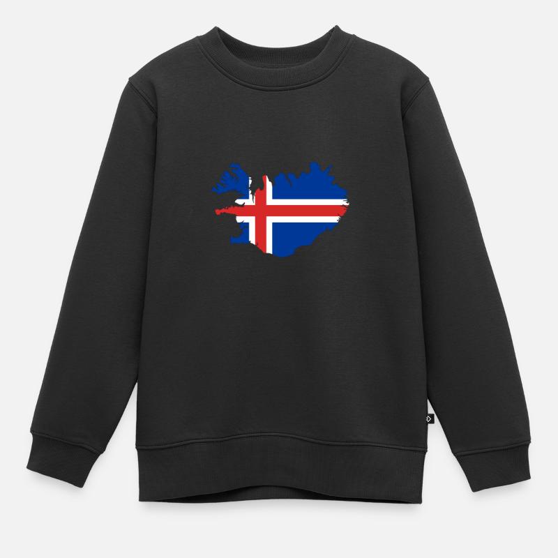 iceland - Sweat Premium enfant bio - noir