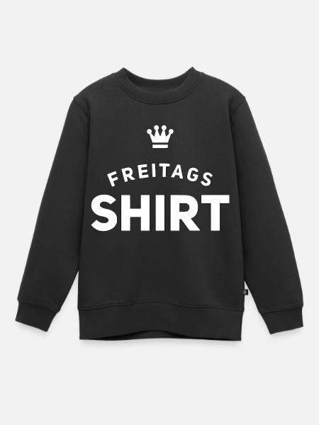 Freitags Shirt - Kinder Premium Organic Sweatshirt - Schwarz