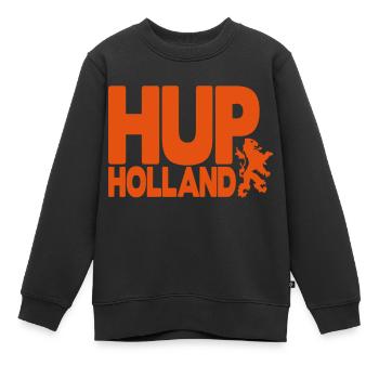 hup holland 1c - Kinder Premium Organic Sweatshirt - Schwarz - Vorne - AI Model Kid Female (0cm)