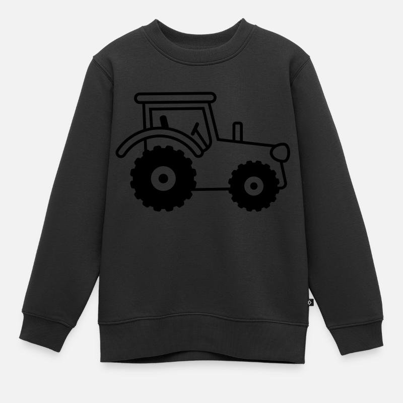 tractor - Kinder Premium Organic Sweatshirt - Schwarz
