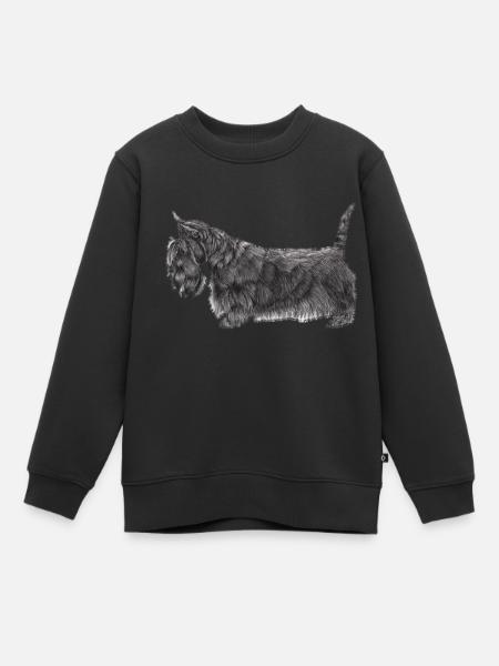 Terrier écossais UB - Sweat Premium enfant bio - noir