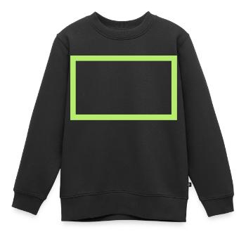cadre pour image_2_2 - Sweat Premium enfant bio - noir - Devant - AI Model Kid Female (0cm)