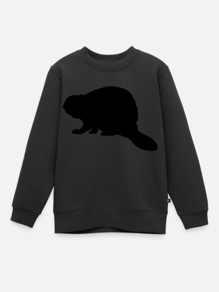 Biber - Kinder Premium Organic Sweatshirt - Schwarz