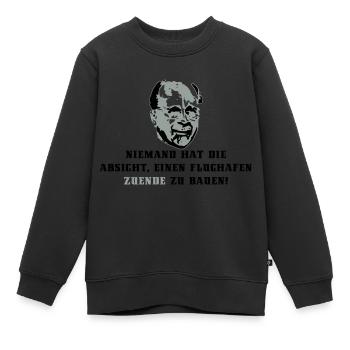 Flughafen Berlin - Kinder Premium Organic Sweatshirt - Schwarz - Vorne - AI Model Kid Female (0cm)