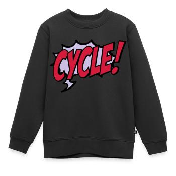Radsport - Kinder Premium Organic Sweatshirt - Schwarz - Vorne - AI Model Kid Female (0cm)