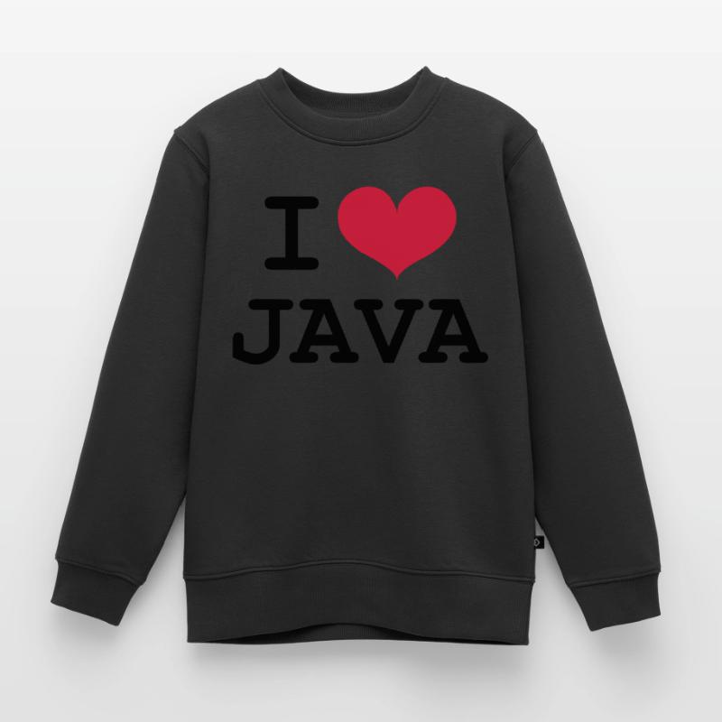 I Love Java [Developer / Geek] Kinder Premium Organic Sweatshirt