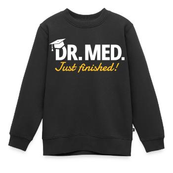 Doktor Medizin - Kinder Premium Organic Sweatshirt - Schwarz - Vorne - AI Model Kid Female (0cm)