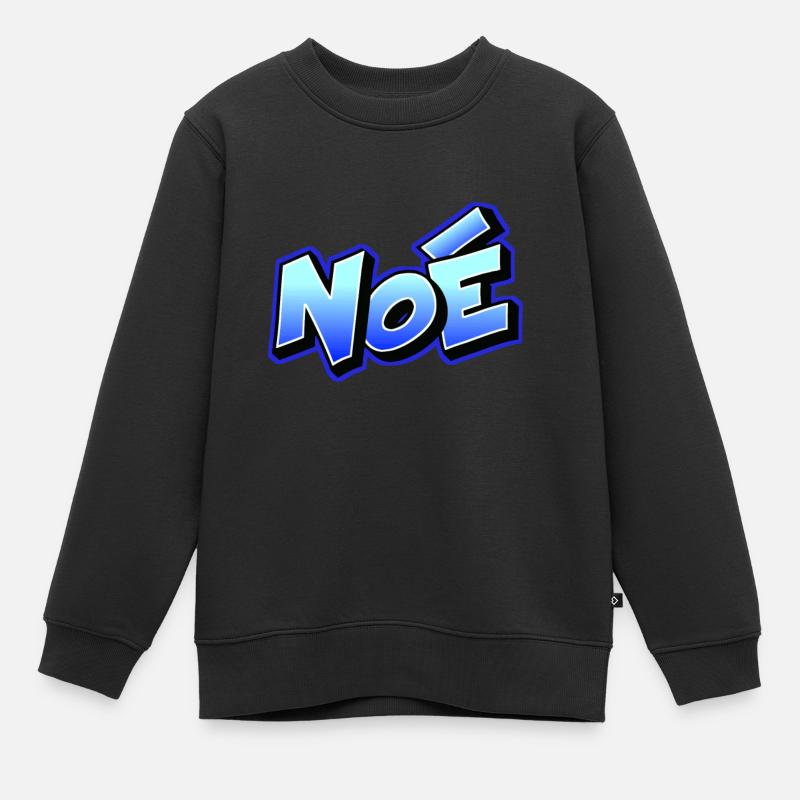 Graffiti name noé - Sweat Premium enfant bio - noir