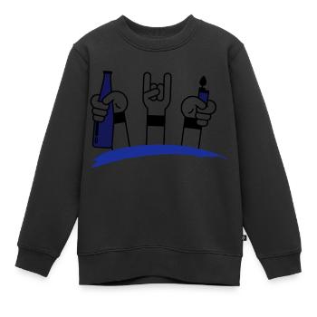Festival - Kinder Premium Organic Sweatshirt - Schwarz - Vorne - AI Model Kid Female (0cm)