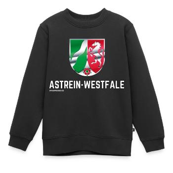 Astrein-Westfale NRW Design - Kinder Premium Organic Sweatshirt - Schwarz - Vorne - AI Model Kid Female (0cm)