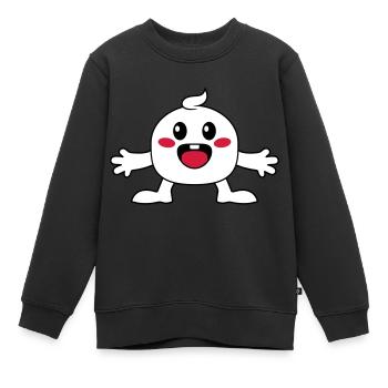 Petite fille mignonne - Sweat Premium enfant bio - noir - Devant - AI Model Kid Female (0cm)
