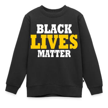 Black lives matter - Kinder Premium Organic Sweatshirt - Schwarz - Vorne - AI Model Kid Female (0cm)