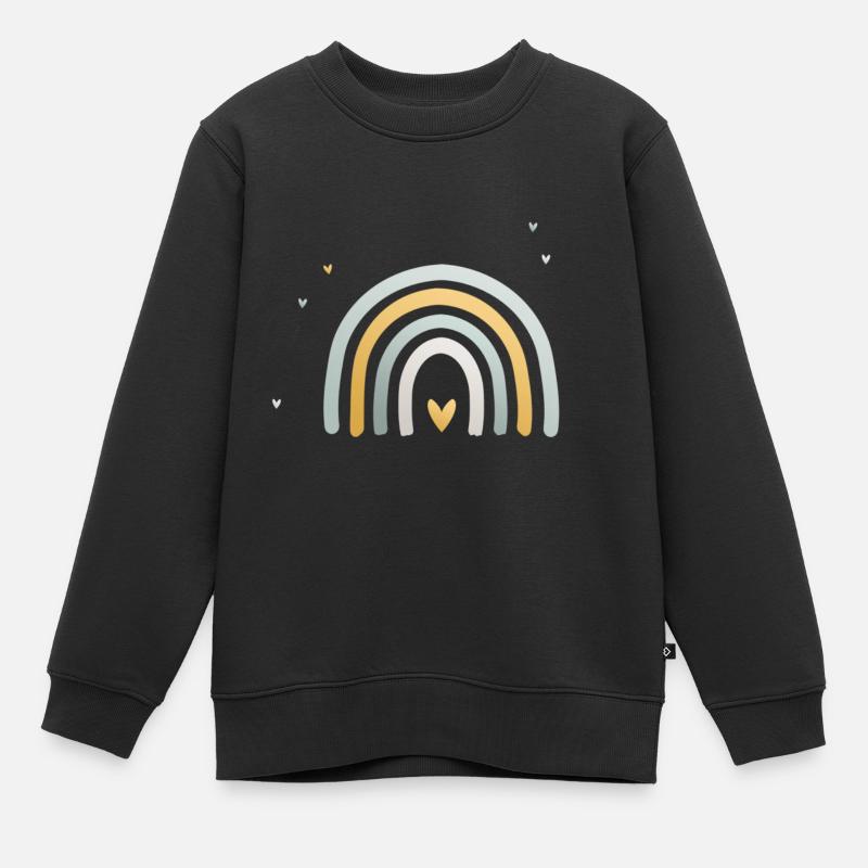 Rainbow boy - Kids Premium Organic Sweatshirt - black