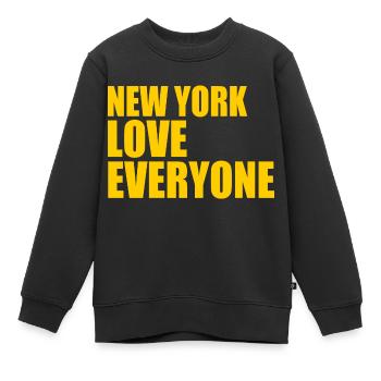 New york - Kinder Premium Organic Sweatshirt - Schwarz - Vorne - AI Model Kid Female (0cm)